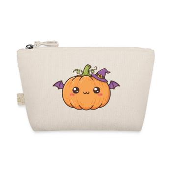 Halloween Kürbis - Bio-Täschchen - Natur - Vorne