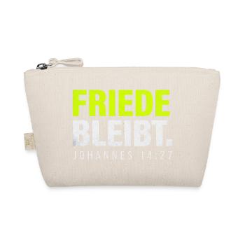 Friede bleibt – Johannes 14,27 - Bio-Täschchen - Natur - Vorne