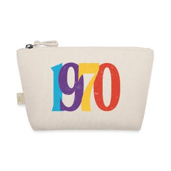 Geboren 1970 70 Geburtstagsgeschenk - Bio-Täschchen - Natur - Vorne
