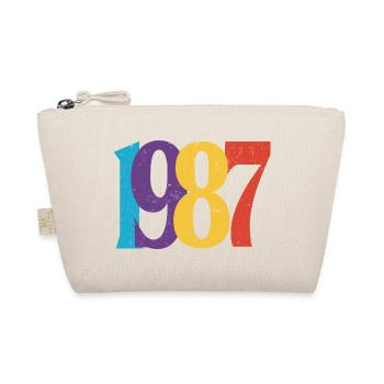 Geboren 1987 Geburtstagsgeschenk Geburtstag 87 - Bio-Täschchen - Natur - Vorne