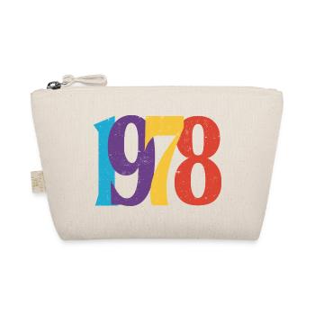 Geboren 1978 Geburtstagsgeschenk Geburtstag 78 - Bio-Täschchen - Natur - Vorne