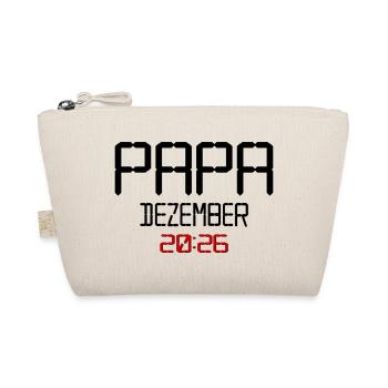 Geburt Baby Papa, Dezember 2026 - Bio-Täschchen - Natur - Vorne