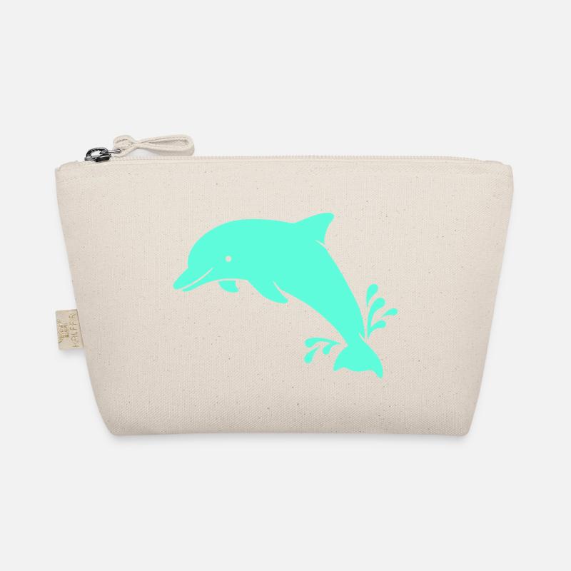 Delphin - Bio-Täschchen - Natur
