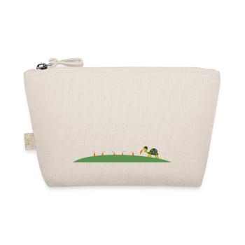 turtle design - Organic Pouch - nature - Front