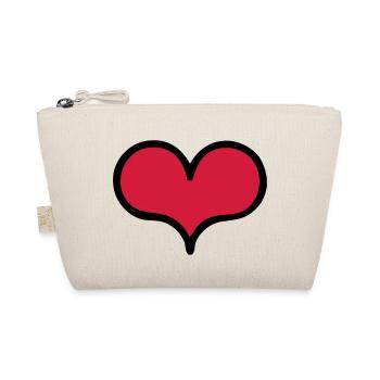 heart - Organic Pouch - nature - Front