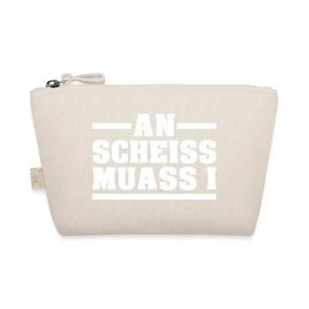 AN SCHEISS MUASS I - Bio-Täschchen - Natur - Vorne