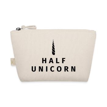 Half Unicorn - Bio-Täschchen - Natur - Vorne