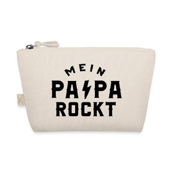 Mein Papa rockt - Bio-Täschchen - Natur - Vorne