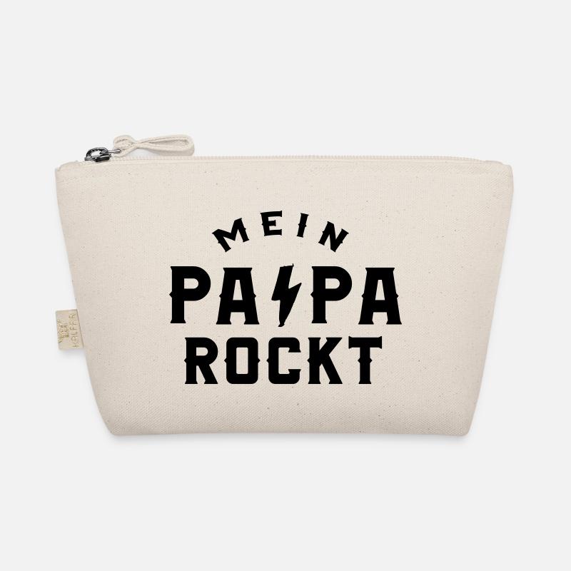 Mein Papa rockt - Bio-Täschchen - Natur