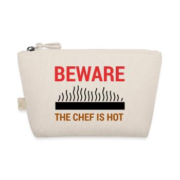 Koch / Chefkoch: Beware - The Chef Is Hot. - Bio-Täschchen - Natur - Vorne