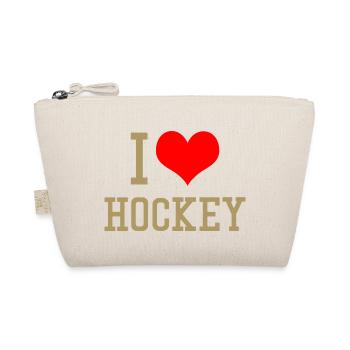 I Love Hockey - Bio-Täschchen - Natur - Vorne