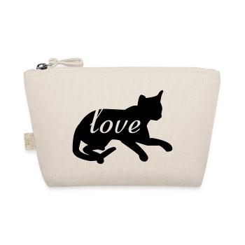 Katzenliebe - Bio-Täschchen - Natur - Vorne