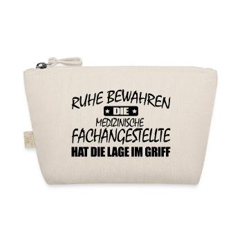 Medizinische Fachangestellte-Ruhe bewahren-MFA - Bio-Täschchen - Natur - Vorne