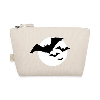 Halloween bat swarm 1c - Organic Pouch - nature - Front