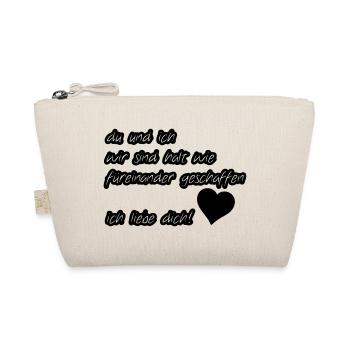 Liebeserklärung Liebe, Sprüche, Geschenk - Bio-Täschchen - Natur - Vorne