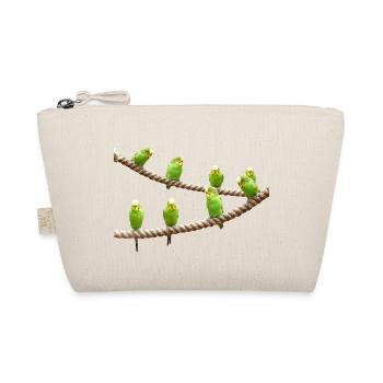 waves budgie birds voegel - Organic Pouch - nature - Front