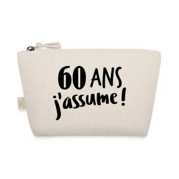 60 ans j'assume - Trousse biologique - nature - Devant