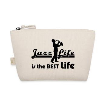 Jazz Life Musik Musiker Band Sprüche - Organic Pouch - nature - Front