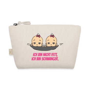 Ich Bin Nicht Fett Schwangerschaft Baby - Bio-Täschchen - Natur - Vorne