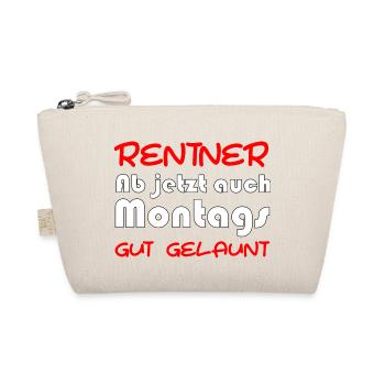 Rentner ab jetzt auch montags gut gelaunt - Bio-Täschchen - Natur - Vorne
