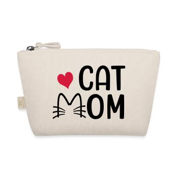 Cat mom - Organic Pouch - nature - Front