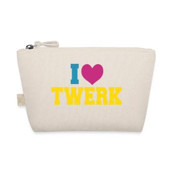 I love TWERK - Bio-Täschchen - Natur - Vorne