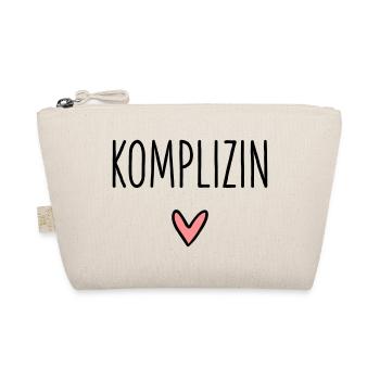Komplizin Herz Geschenk Freundschaft Liebe - Bio-Täschchen - Natur - Vorne