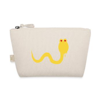 Snakehead Snake T-Shirt - Organic Pouch - nature - Front
