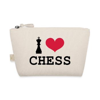 I Love Chess - Bio-Täschchen - Natur - Vorne
