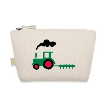 traktor trecker landwirtschaft - Bio-Täschchen - Natur - Vorne