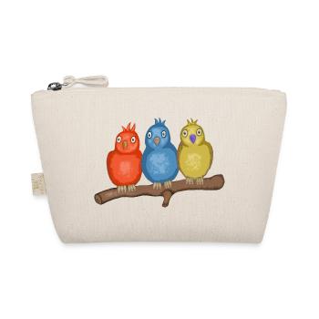 Colorful birds on a branch - Organic Pouch - nature - Front