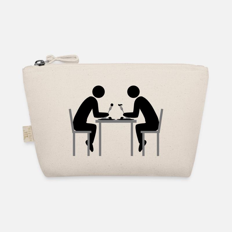 paar 2 freunde essen team dinner restaurant Bio-Täschchen