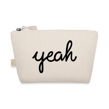 yeah Typografie - Bio-Täschchen - Natur - Vorne