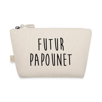 Futur Papounet / Papa / Bébé / Naissance / Père - Trousse biologique - nature - Devant