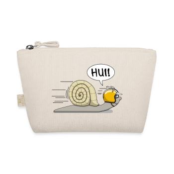 Racing snail - the original - Organic Pouch - nature - Front