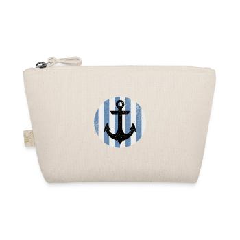 Anchor in striped sky - Organic Pouch - nature - Front