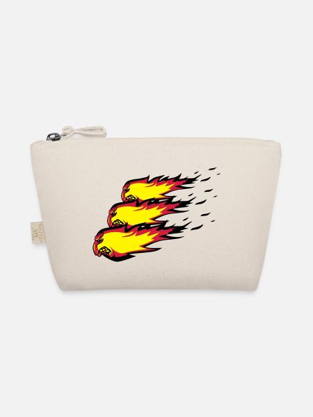 Feuer flamme feuerball agro formation - Bio-Täschchen - Natur - Vorne