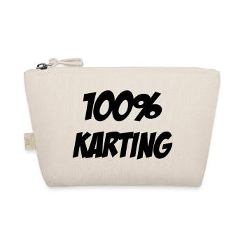 Go-Kart / Karting / Kart / Fahrer - Bio-Täschchen - Natur - Vorne