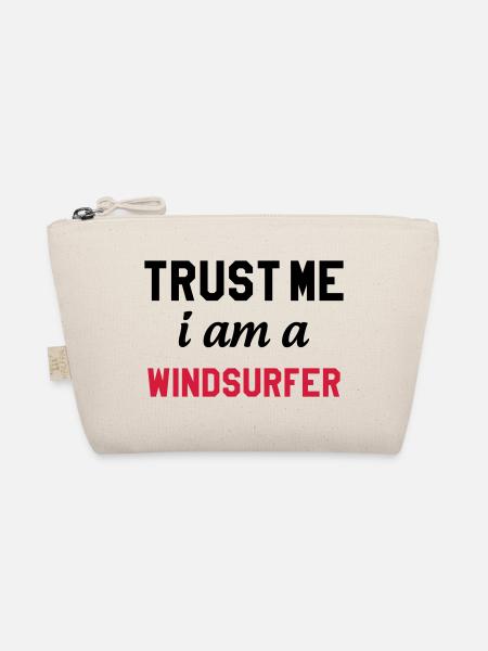 Windsurfen / Windsurfer / Windsurf / Windsurfing - Bio-Täschchen - Natur - Vorne