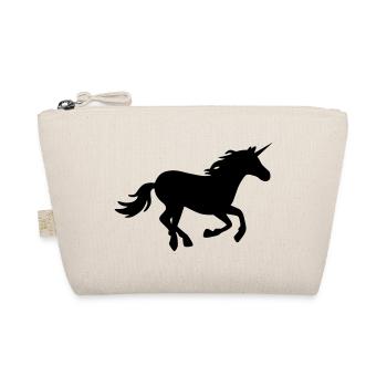 Galoppierendes Einhorn - Bio-Täschchen - Natur - Vorne
