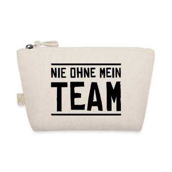 nie ohne mein team design - Bio-Täschchen - Natur - Vorne