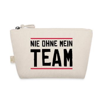 nie ohne mein team - Bio-Täschchen - Natur - Vorne
