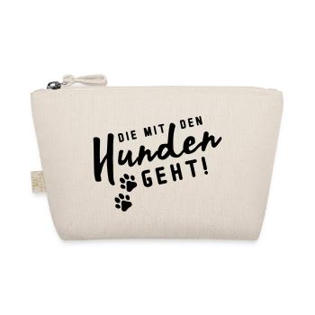 die mit den hunden geht - Bio-Täschchen - Natur - Vorne