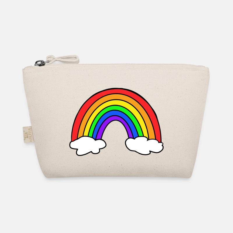 Regenbogen - Bio-Täschchen - Natur