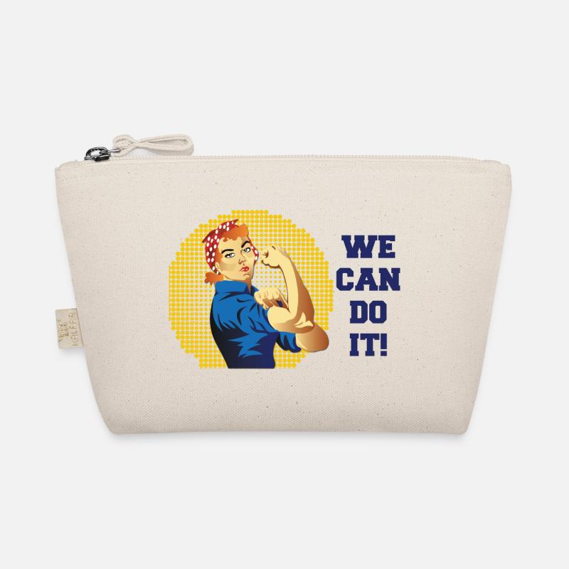 Rosie Kraft: We Can Do It Halftone Organic Pouch