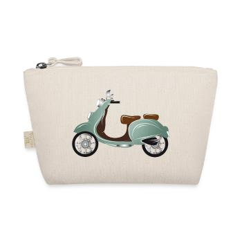 Un scooter vintage avec peinture rétro - Trousse biologique - nature - Devant