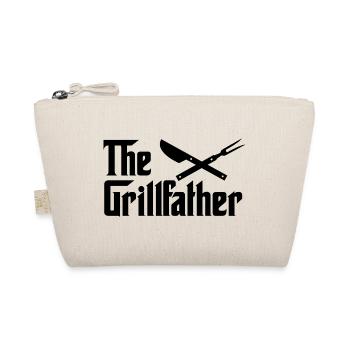 The Grillfather Funny Typography Father Quote - Organic Pouch - nature - Front