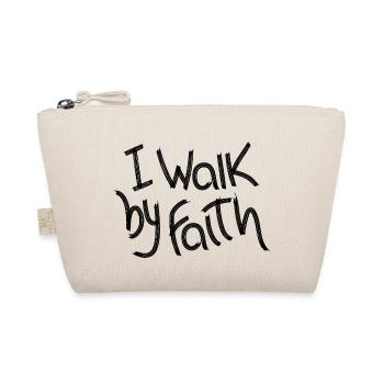 I walk by faith - Organic Pouch - nature - Front