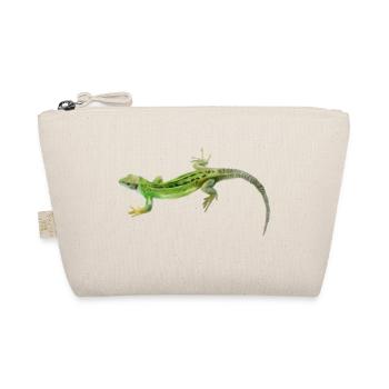 Gecko Green Pattern - Organic Pouch - nature - Front