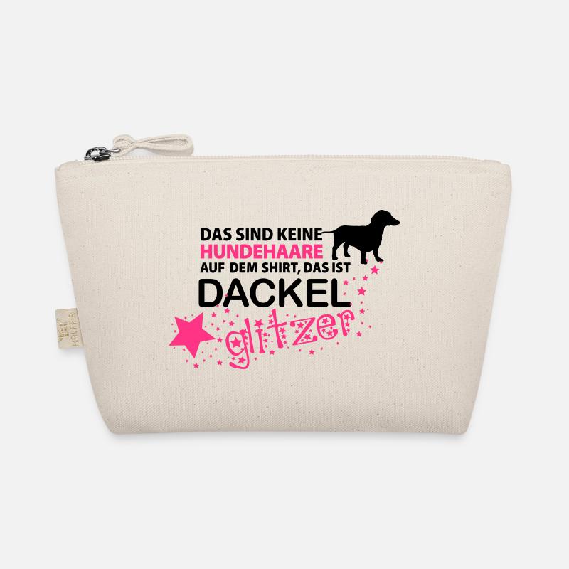 Dackel Glitzer Bio-Täschchen